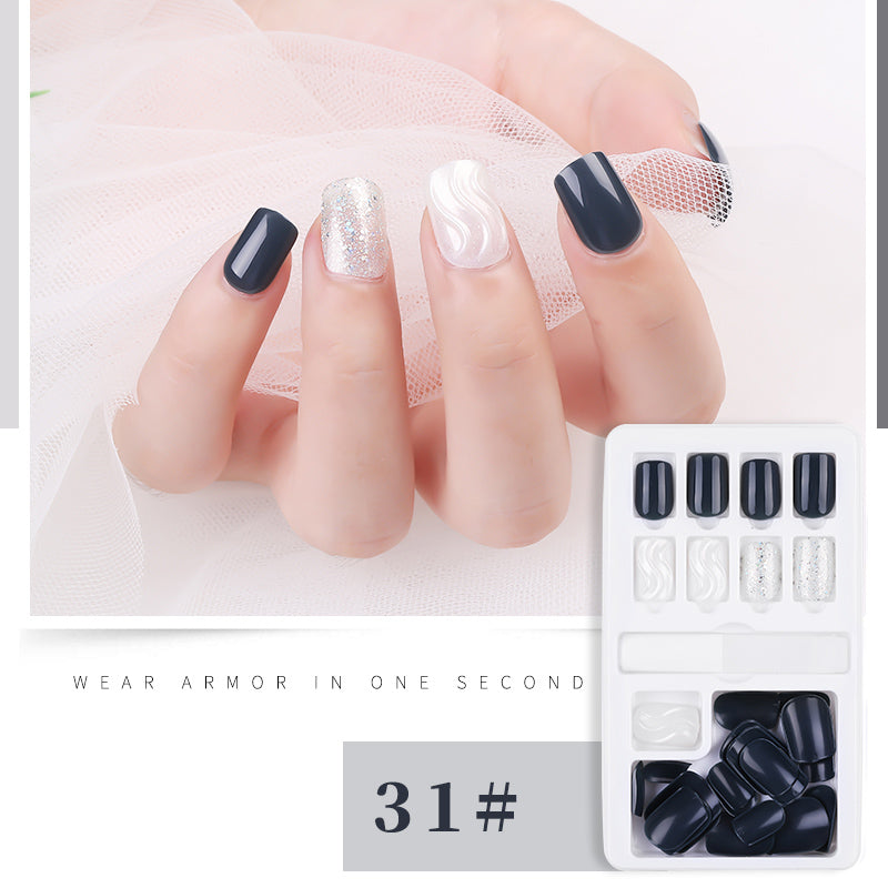 30pcs Detachable False Nail Artificial Tips Set Full Cover for Short Decoration-932afa0c5a4f61674358067eae02c0bc