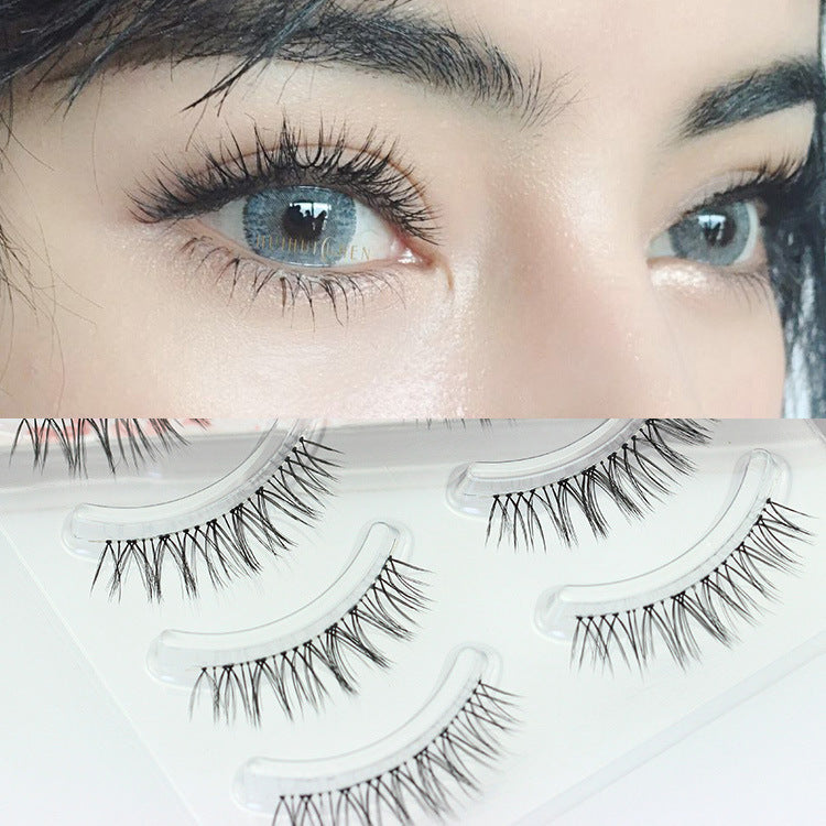 Short cross-cut half-eye curling eyelashes-2d704145fd877618b2476b249230d697
