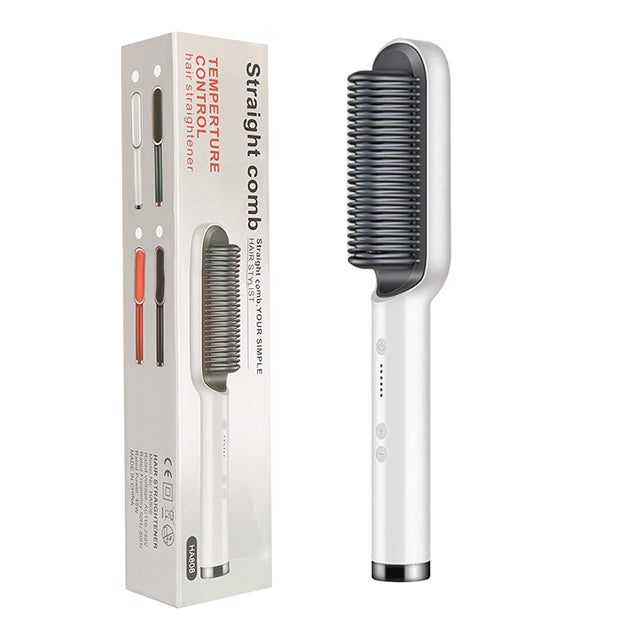 New 2 In 1 Hair Straightener Hot Comb Negative Ion Curling Tong Dual-purpose Electric Hair Brush-24fa5f5b54f440d98849cec7cddc92f0