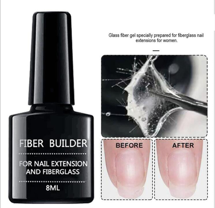 Nail extension fiberglass fiberglass+Fiber Builder Gel-84657d61b545c7d548e40811e29014c4