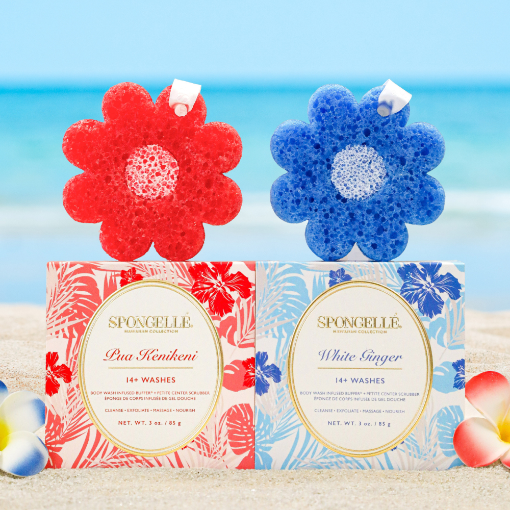 Pua Kenikeni & White Ginger Hawaiian Body Buffer Set-Pua Kenikeni & White Ginger Hawaiian Body Buffer Set