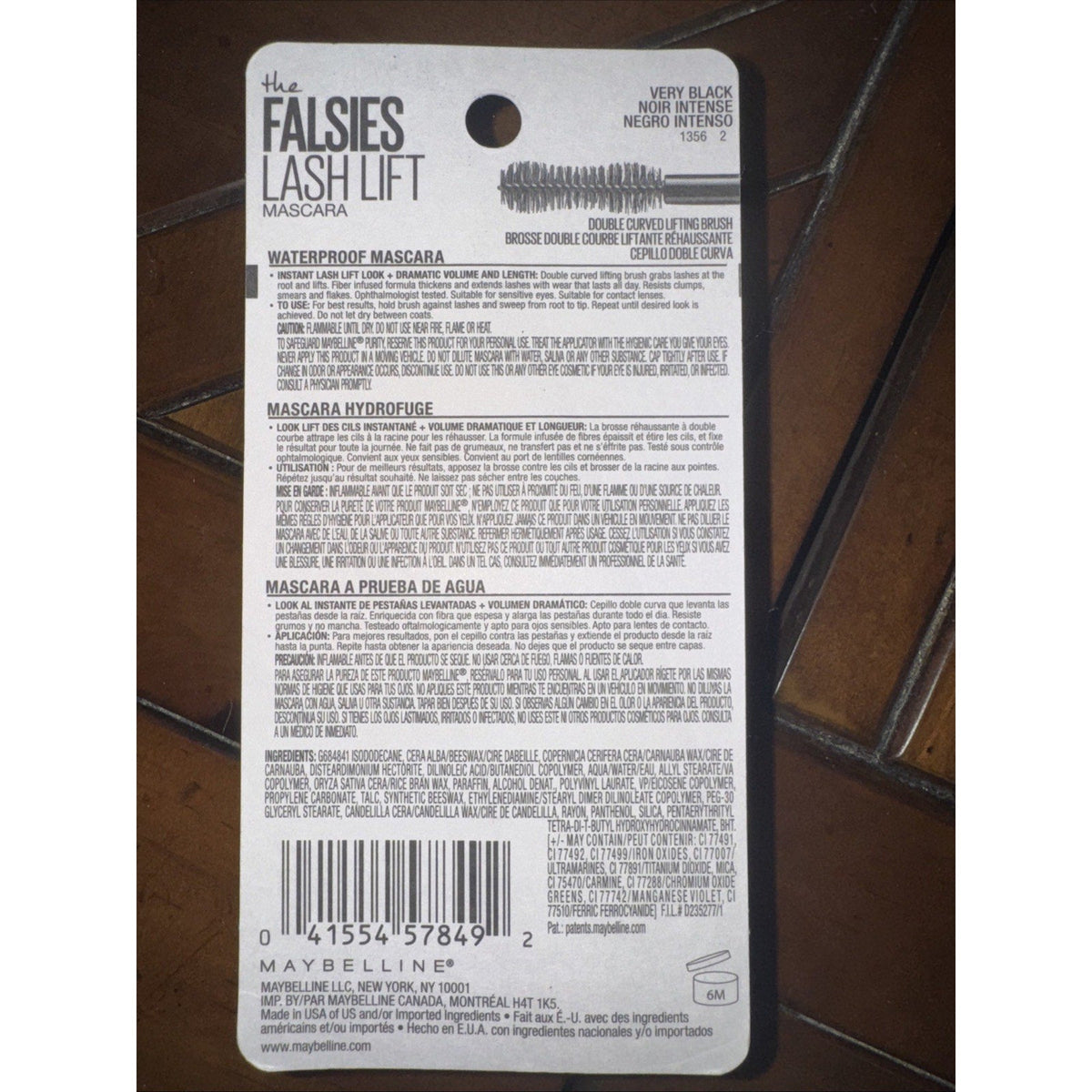 Maybelline New York Falsies Lash Lift Waterproof Mascara 0.29 oz 202 Very Black-Maybelline New York Falsies Lash Lift Waterproof Mascara 0.29 oz 202 Very Black