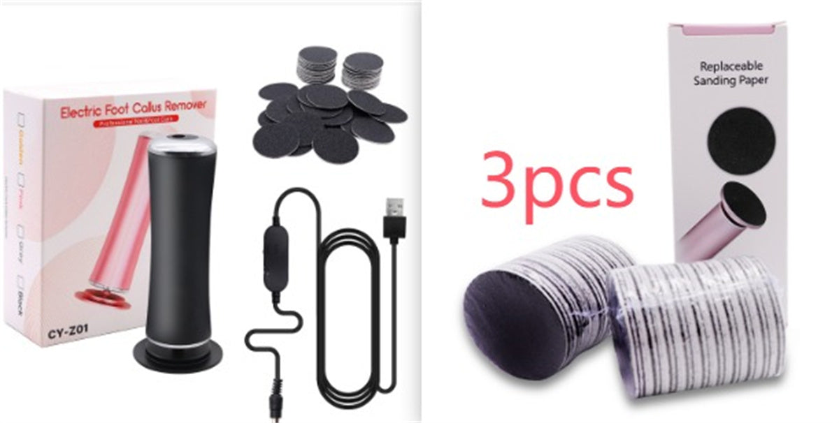 Electric Foot Callus Remover Foot Care File Heels Dead Skin Pedicure Tool Electronic Foot Grinder And Replacement Sandpaper-56c9e2f0294cb92711dd8d66c976f947