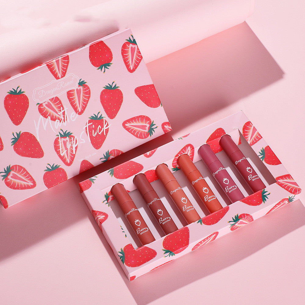 6pcs Box Strawberry Set Lip Gloss Non-stick Cup-e72cef21d2e6fb15ce45cff7ffe0968a