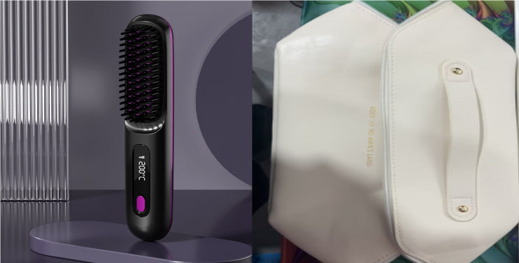 2 In 1 Straight Hair Comb Wireless Hair Straightener Brush Hair Fast Heating Portable Hot Curler USB Charging-d7631cee46cd42fd444b1b4c892836d2