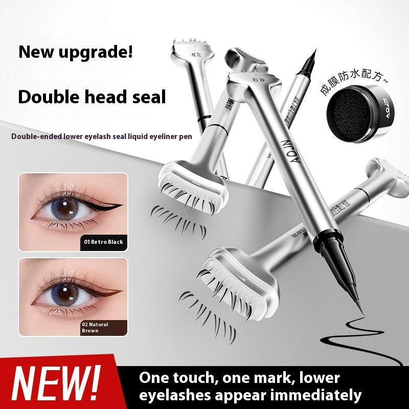 Double-headed Lower Eyelash Stamp Pen Waterproof Natural Long Lasting Eyeliner Beauty Products-df0f434e04ec7e2bd80067bfe078b3f2