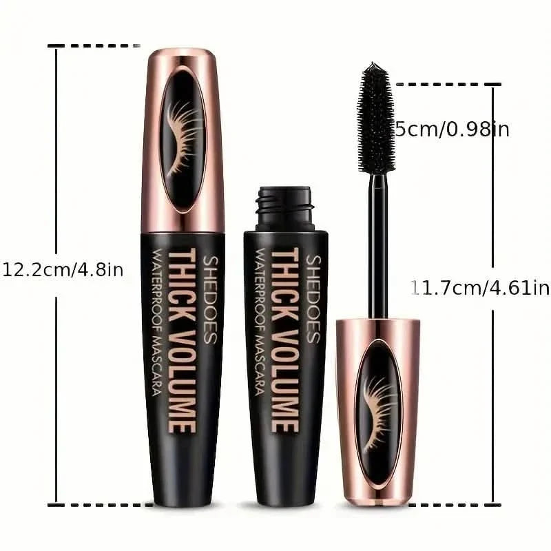 8D Curler Fiber Lash Mascara - Waterproof, Black, Thick Eyelash Shaping-8D Curler Fiber Lash Mascara - Waterproof, Black, Thick Eyelash Shaping