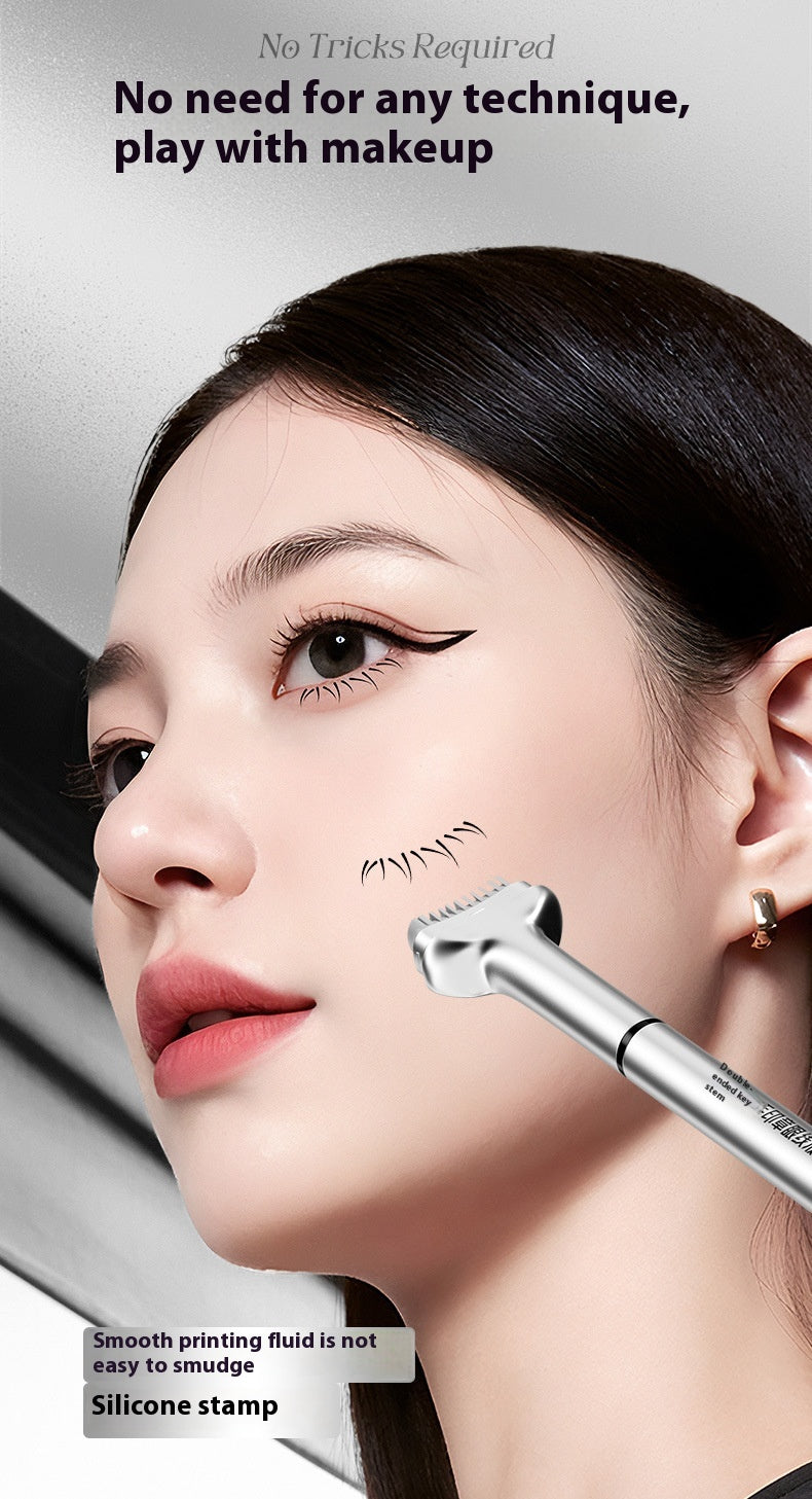 Double-headed Lower Eyelash Stamp Pen Waterproof Natural Long Lasting Eyeliner Beauty Products-d4df3670753c1a427e779cb9e7a27d11