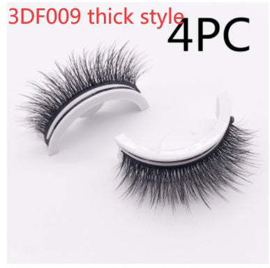 Reusable 3D Mink Lashes Natural False Eyelashes Self Adhesive Fake Glue Free Makeup Eyelash Extension Silk-5aa8659a2b182311bd9b5de15c40f7fb