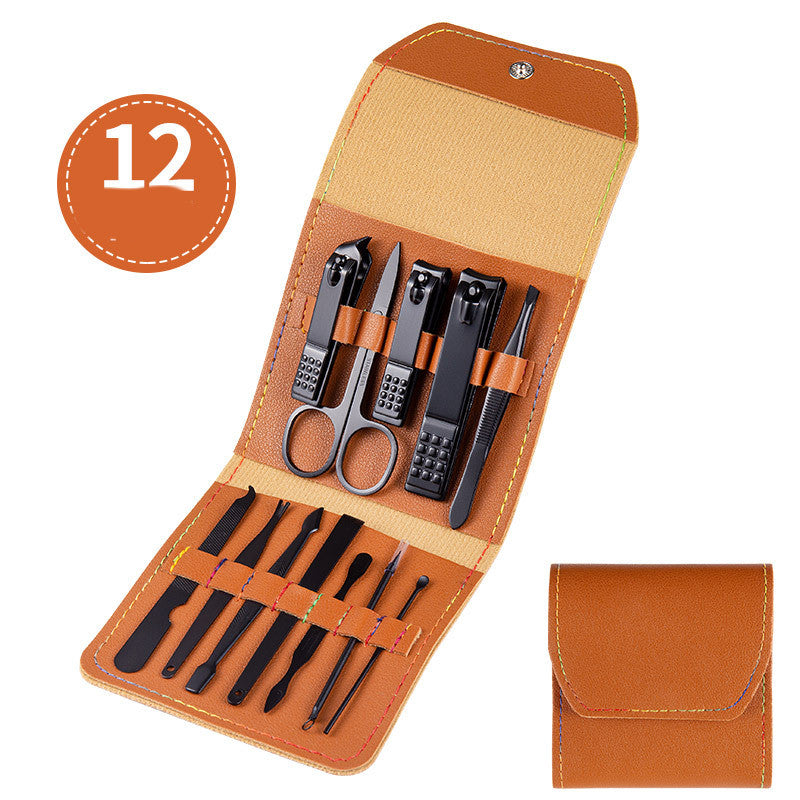 Professional Scissors Nail Clippers Set Ear Spoon Dead Skin Pliers Nail Cutting Pliers Pedicure Knife Nail Groove Trimmers-b230c25d5a9e4841dd898bc43e4a685