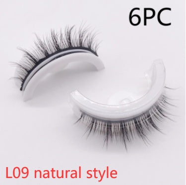 Reusable 3D Mink Lashes Natural False Eyelashes Self Adhesive Fake Glue Free Makeup Eyelash Extension Silk-d71c583a291c6b61219148837764a435