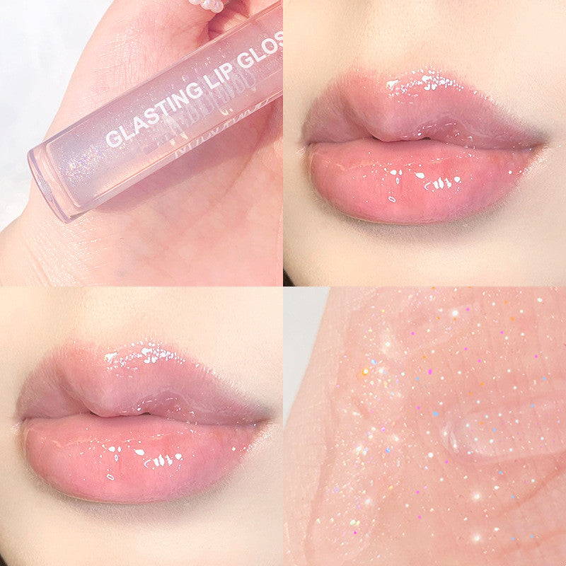 Water-light Beautiful Lip Gloss Lip Glaze With Flashing Toot Lip Lip Gloss For Men And Women Students Beginners Plump Jelly Color-fbac4380163bdfd0556890f2521708b7