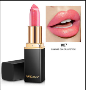 Shiny Metallic Lipstick Pearlescent Color Temperature Change Lipstick Gilt Lipstick-c2c844d1bb9ac7698e8e19d57da336f5