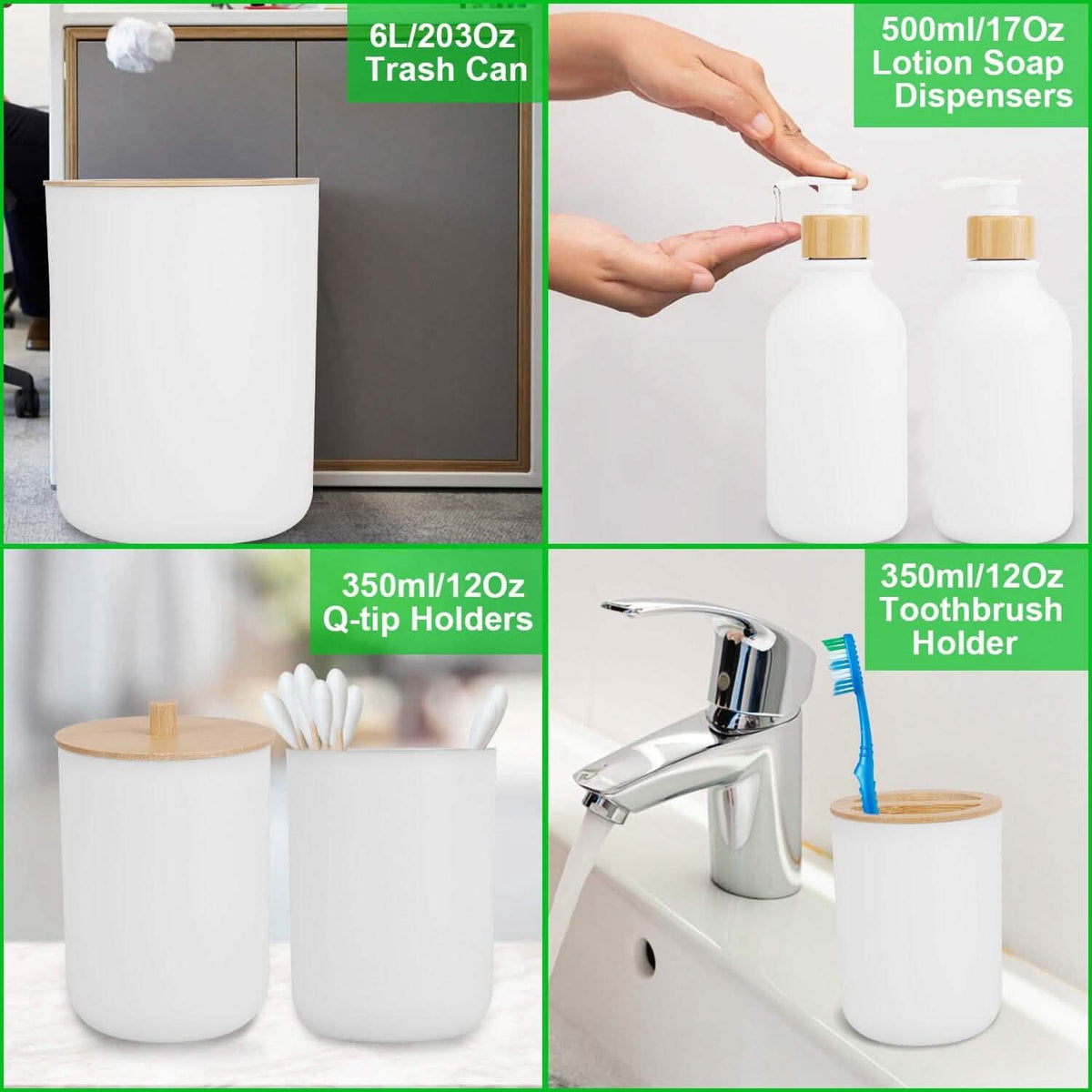 9-Piece: Bathroom Accessories Set-9-Piece: Bathroom Accessories Set