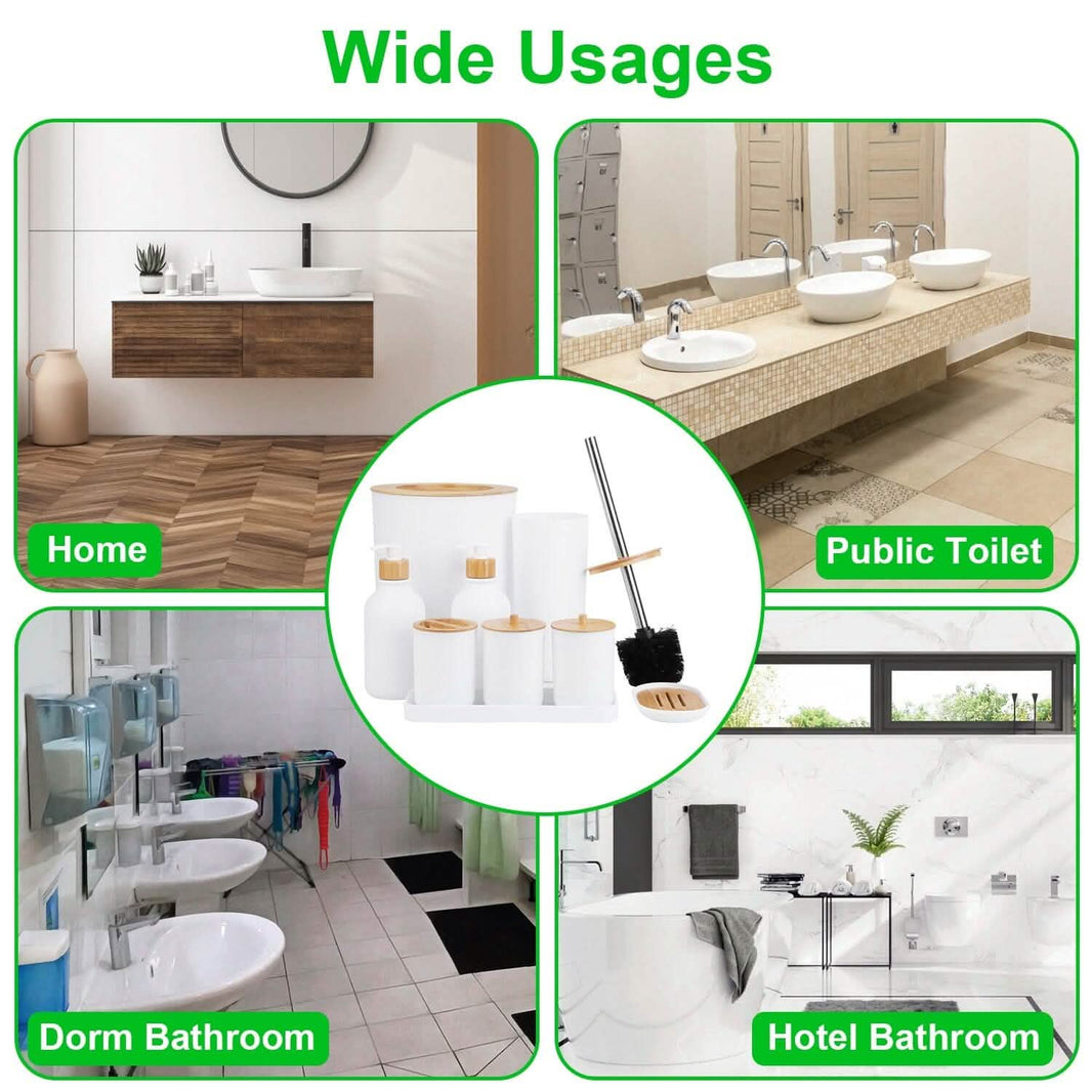 9-Piece: Bathroom Accessories Set-9-Piece: Bathroom Accessories Set