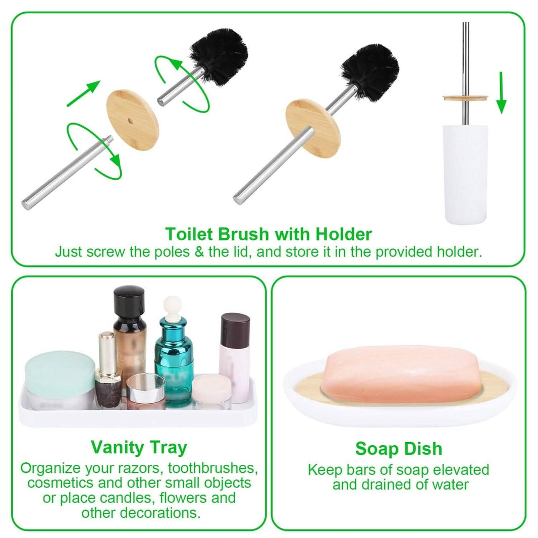 9-Piece: Bathroom Accessories Set-9-Piece: Bathroom Accessories Set