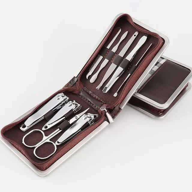 9-Pieces Set: Carbon Steel Nail Clippers Set-9-Pieces Set: Carbon Steel Nail Clippers Set