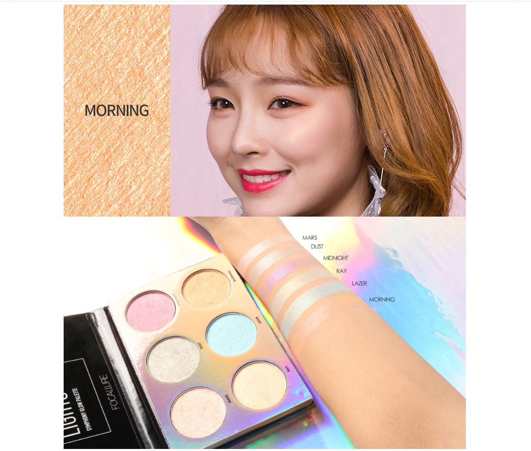 Focallure 6-Color Northern Lights Glow Bronzer Palette-31974315fcc449d08af9aadeb0bccab5