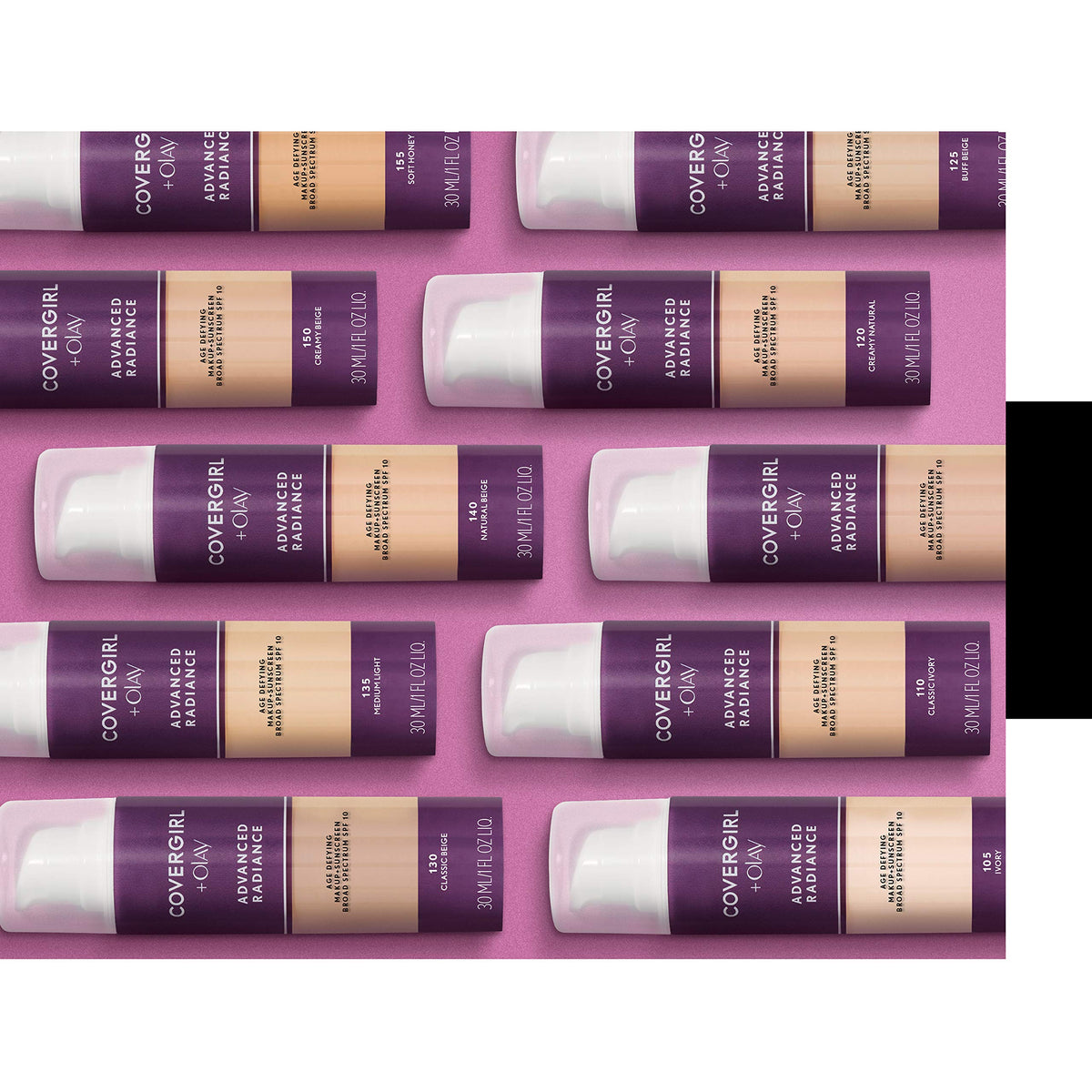 COVERGIRL Advanced Radiance Age-Defying Foundation Makeup, Classic Beige, 1 oz (Packaging May Vary)-COVERGIRL Advanced Radiance Age-Defying Foundation Makeup, Classic Beige, 1 oz (Packaging May Vary)