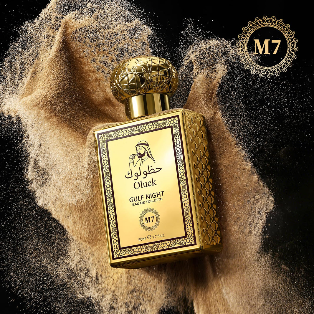 Oluck Gulf Night Perfume M7 Cologne for Women & Men, Lemon Pineapple Nutmeg Cedarwood Vanilla Notes, Middle Eastern Fragrance-Oluck Gulf Night Perfume M7 Cologne for Women & Men, Lemon Pineapple Nutmeg Cedarwood Vanilla Notes, Middle Eastern Fragrance