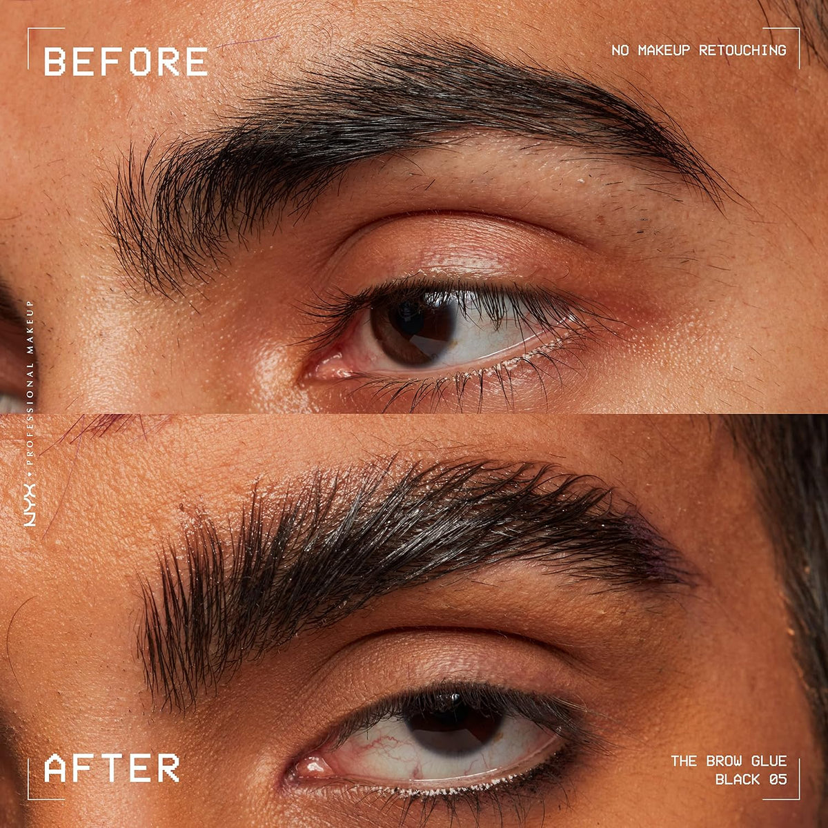 NYX PROFESSIONAL MAKEUP The Brow Glue, Extreme Hold Eyebrow Gel - Clear-NYX PROFESSIONAL MAKEUP The Brow Glue, Extreme Hold Eyebrow Gel - Clear