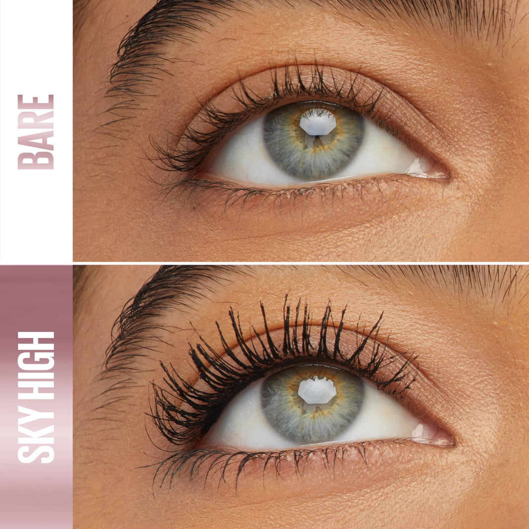 Maybelline Lash Sensational Sky High Washable Mascara Makeup, Volumizing, Lengthening, Defining, Curling, Multiplying, Buildable Formula, Blackest Black, 1 Count-Maybelline Lash Sensational Sky High Washable Mascara Makeup, Volumizing, Lengthening, Defining, Curling, Multiplying, Buildable Formula, Blackest Black, 1 Count
