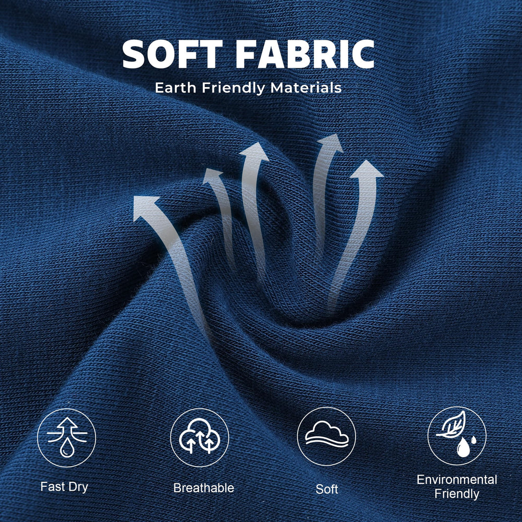 BAMBOO COOL Ultra Soft Mens Underwear Boxer Briefs Multi-pack | Bamboo Fabric‌,No Ride Up,More Breathable Than Cotton-BAMBOO COOL Ultra Soft Mens Underwear Boxer Briefs Multi-pack | Bamboo Fabric‌,No Ride Up,More Breathable Than Cotton