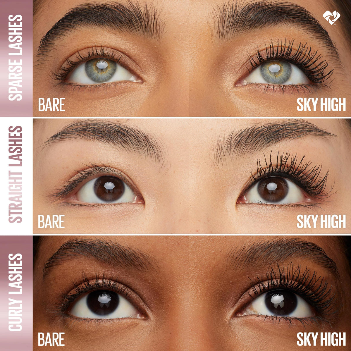 Maybelline Lash Sensational Sky High Washable Mascara Makeup, Volumizing, Lengthening, Defining, Curling, Multiplying, Buildable Formula, Blackest Black, 1 Count-Maybelline Lash Sensational Sky High Washable Mascara Makeup, Volumizing, Lengthening, Defining, Curling, Multiplying, Buildable Formula, Blackest Black, 1 Count