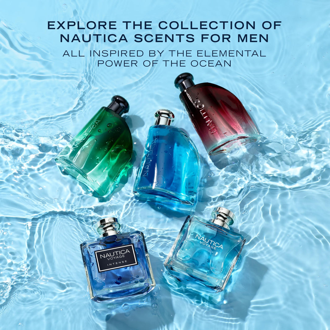 Nautica Voyage Eau De Toilette, Cologne and Fragrance For Men, Fresh, Romantic, Fruity Scent Woody, Aquatic Notes of Apple, Water Lotus, Cedarwood, and Musk Ideal Day Wear, Long Lasting 3.3Fl oz-Nautica Voyage Eau De Toilette, Cologne and Fragrance For Men, Fresh, Romantic, Fruity Scent Woody, Aquatic Notes of Apple, Water Lotus, Cedarwood, and Musk Ideal Day Wear, Long Lasting 3.3Fl oz