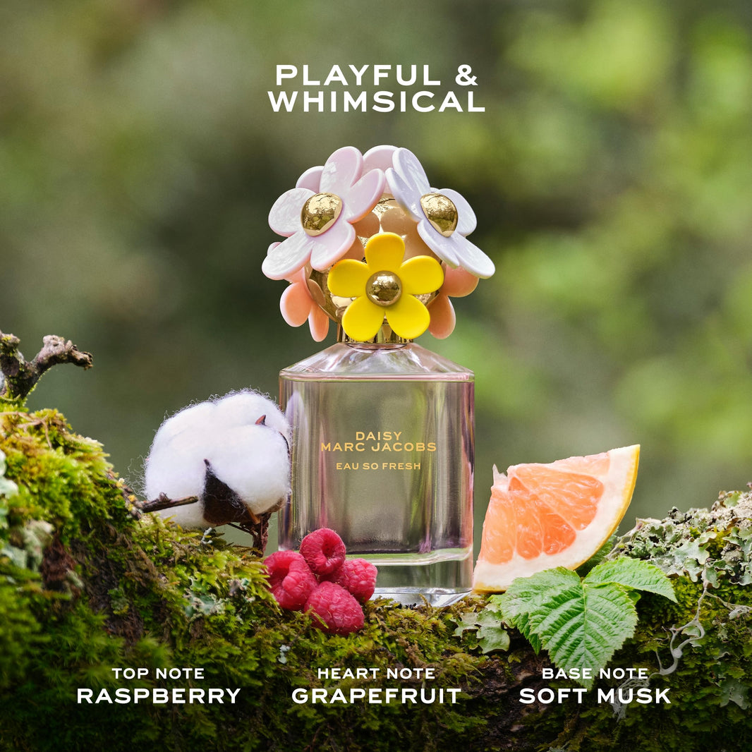 Marc Jacobs Daisy Eau So Fresh Eau de Toilette – Fresh Floral Women's Perfume – With Notes of Raspberry, Wild Rose, Grapefruit & Soft Musks-Marc Jacobs Daisy Eau So Fresh Eau de Toilette – Fresh Floral Women's Perfume – With Notes of Raspberry, Wild Rose, Grapefruit & Soft Musks