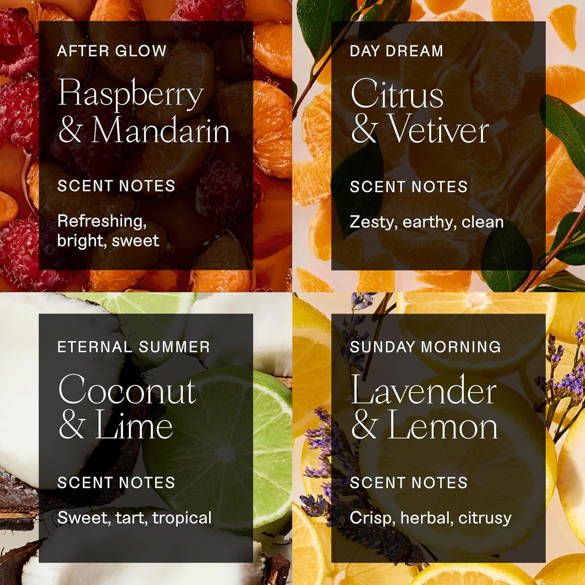Each & Every Mini Body Wash Travel Set - 4 Natural Fragrance Shower Gels - Ceramides, Lactic Acid AHA & Moringa Oil - Day Dream, After Glow, Sunday Morning & Eternal Summer-Each & Every Mini Body Wash Travel Set - 4 Natural Fragrance Shower Gels - Ceramides, Lactic Acid AHA & Moringa Oil - Day Dream, After Glow, Sunday Morning & Eternal Summer
