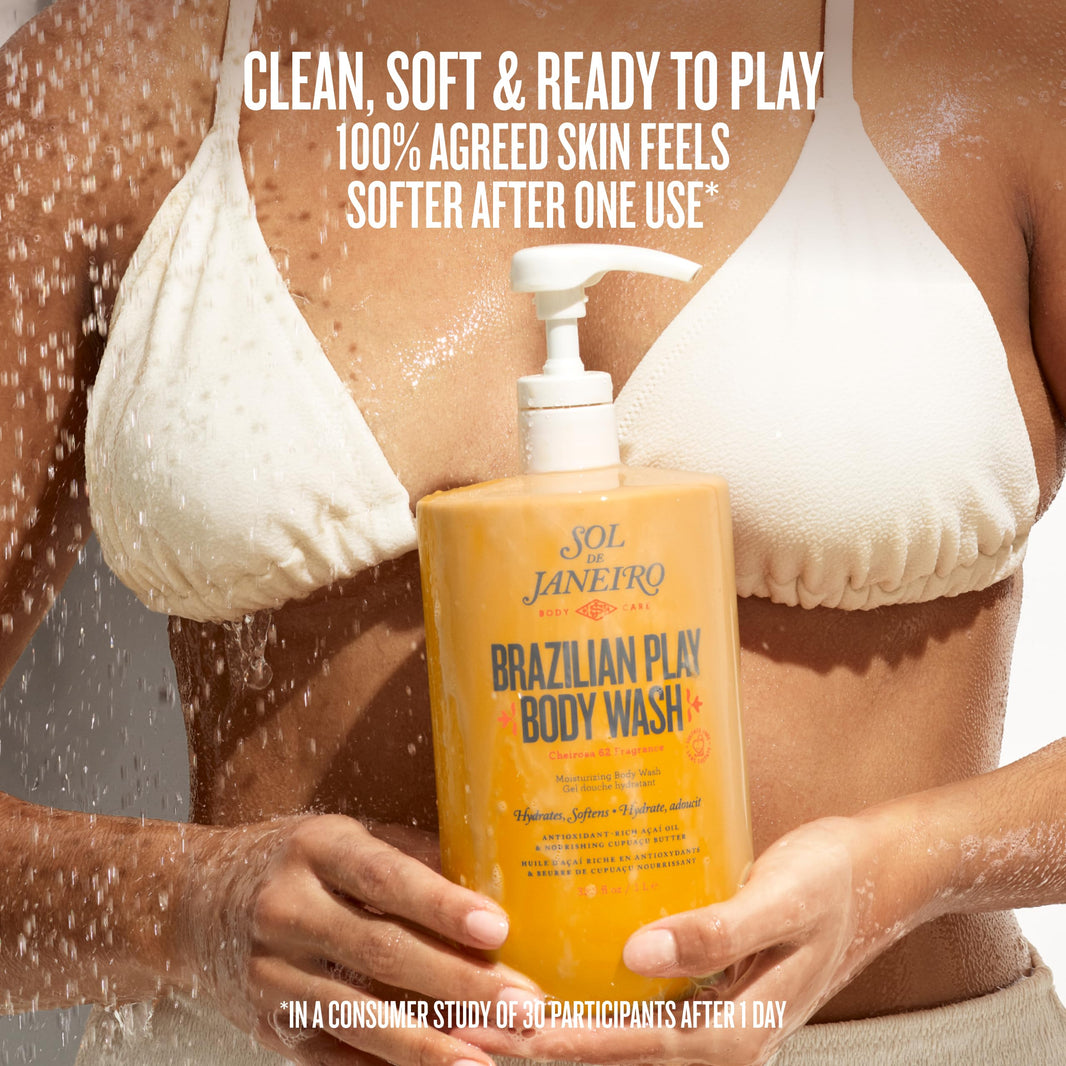 Sol de Janeiro Brazilian Play Body Wash | Moisturizing Shower Gel in Cheirosa 62 Scent-Sol de Janeiro Brazilian Play Body Wash | Moisturizing Shower Gel in Cheirosa 62 Scent