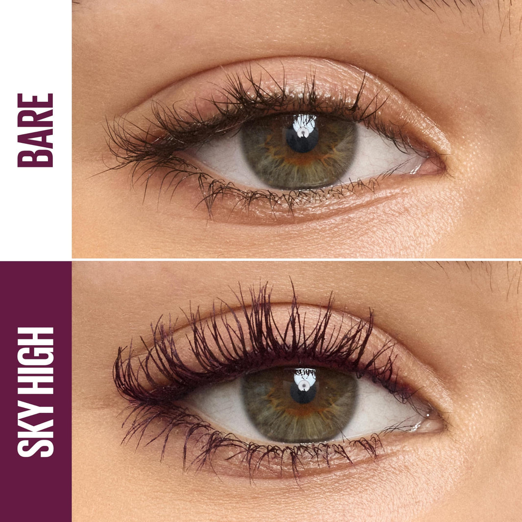 Maybelline Lash Sensational Sky High Washable Mascara Makeup, Volumizing, Lengthening, Defining, Curling, Multiplying, Buildable Formula, Blackest Black, 1 Count-Maybelline Lash Sensational Sky High Washable Mascara Makeup, Volumizing, Lengthening, Defining, Curling, Multiplying, Buildable Formula, Blackest Black, 1 Count