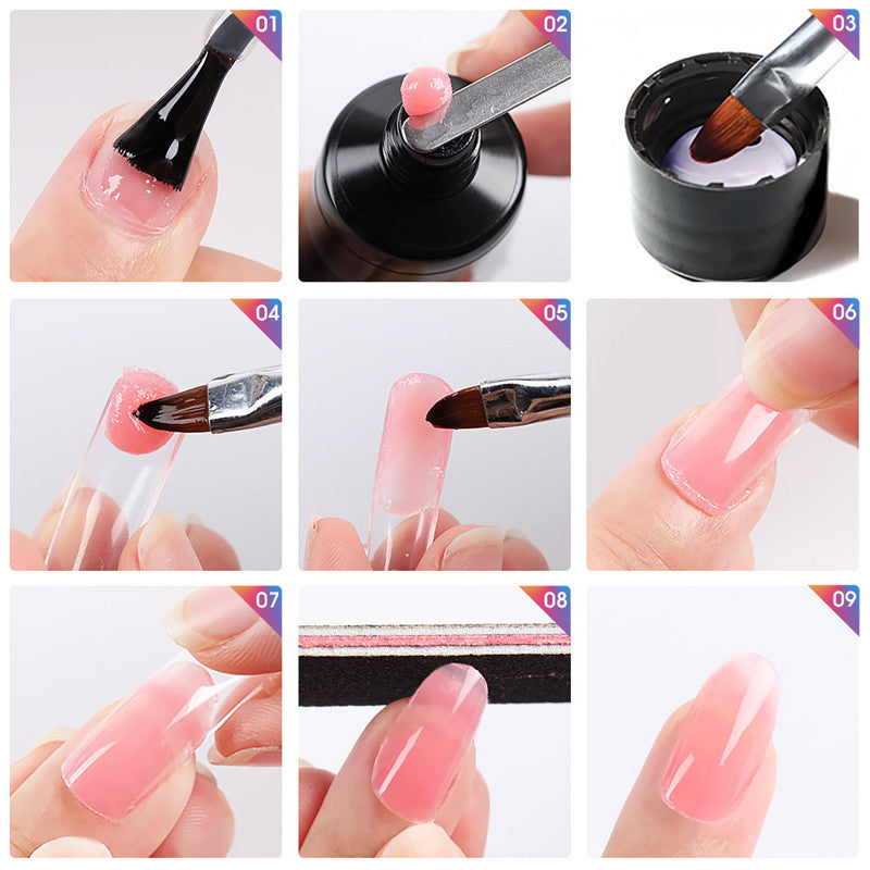 Multi-color mixed nail solid model glue-bd1d7d38293fcd5491f66232c4964c67