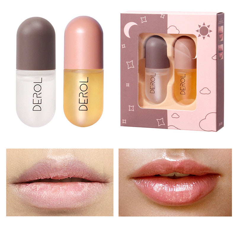 Day Night Instant Volume Lip Plumper Oil Clear Lasting Nourishing Repairing Reduce Lip Fine Line Care Lip Beauty Cosmetic-dc83f34a02abe52be501cbd0a2de1995