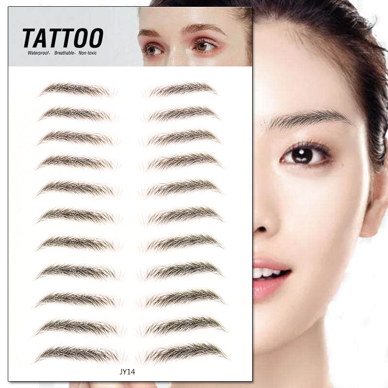 Waterproof 6D Eyebrow Tattoo Semi-Permanent Embroidery Natural Long Lasting Fake Eyebrow-bbd13c7d2b235d281b73299bf2d32a58