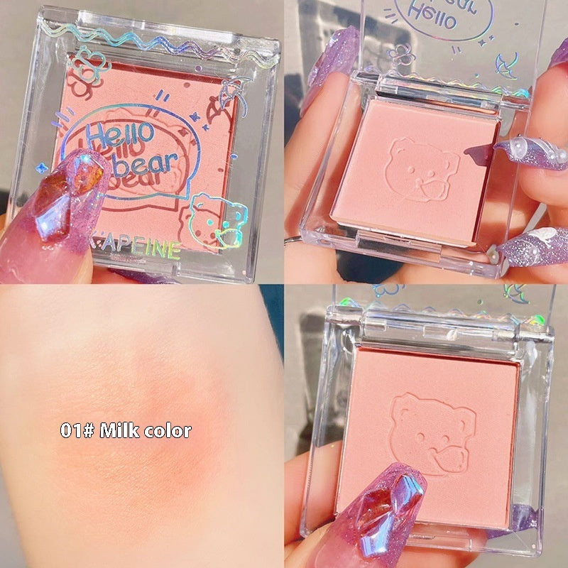 Monochrome Blush Matte Natural Makeup-c07be1303a456f6d90c2aa508afaaa89