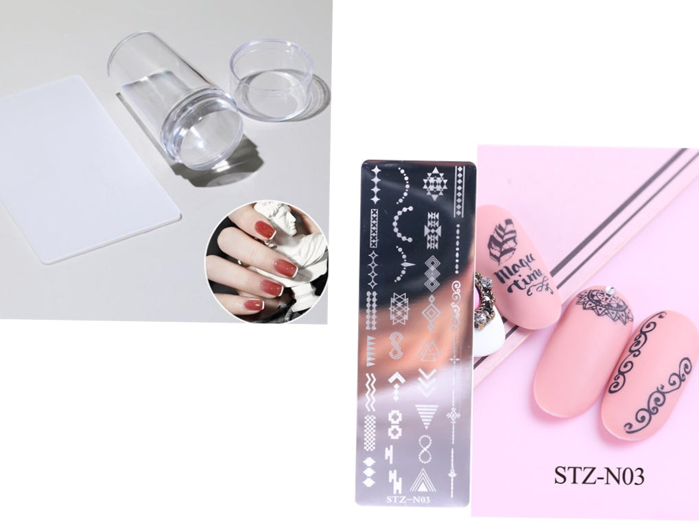 Nail print long steel plate-c7494eb477f5f7fd0c89a9805545b26a