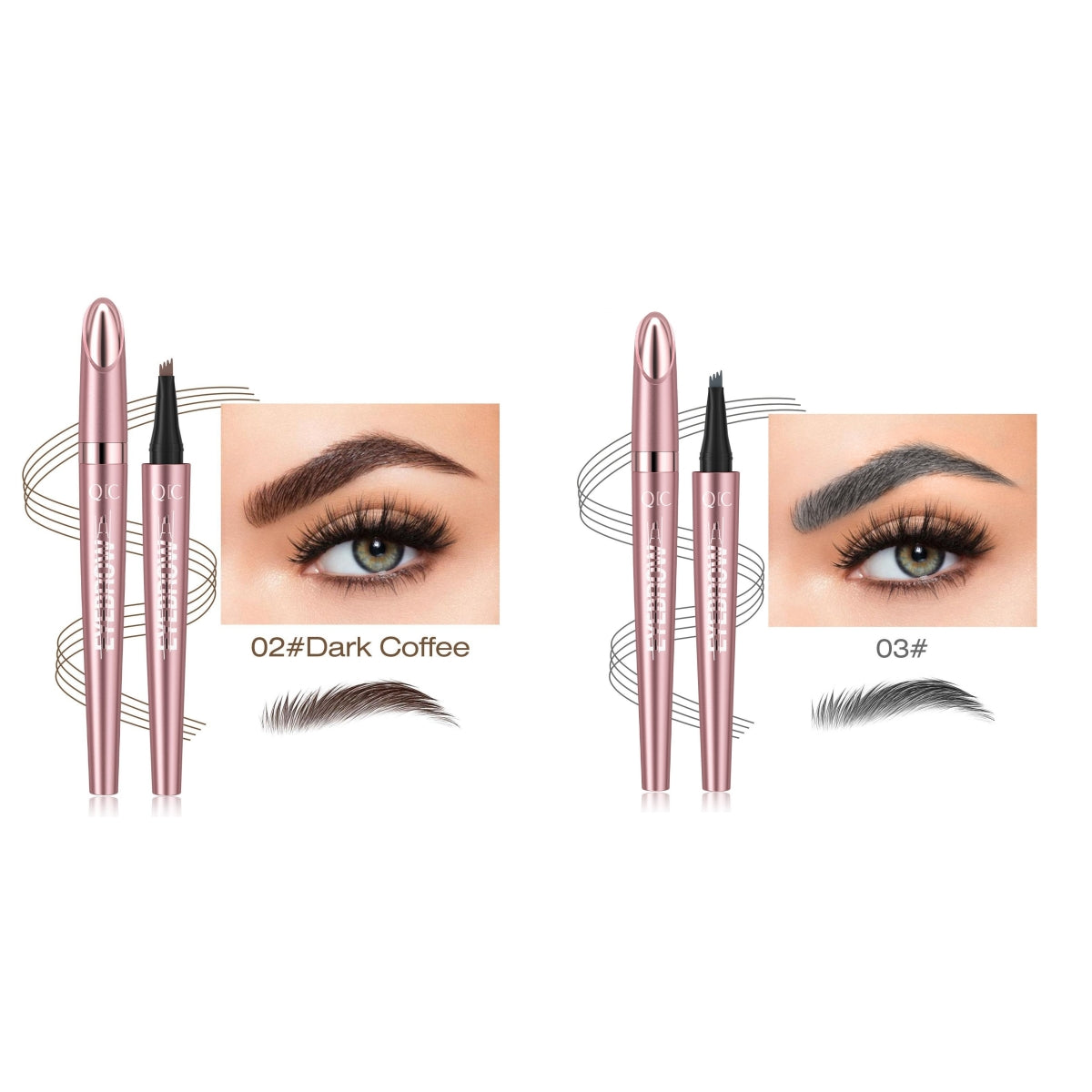 Waterproof And Smooth Not Smudge Four-fork Liquid Eyebrow Pencil-9995d7c9d337f08272852d58fb15591d