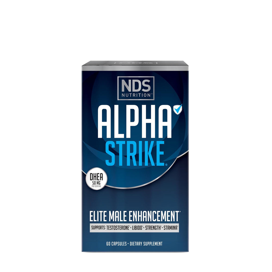 NDS Nutrition Alpha Strike Elite Male Performance Supplement, 60 Capsules — Exp 10/2027-NDS Nutrition Alpha Strike Elite Male Performance Supplement, 60 Capsules — Exp 10/2027