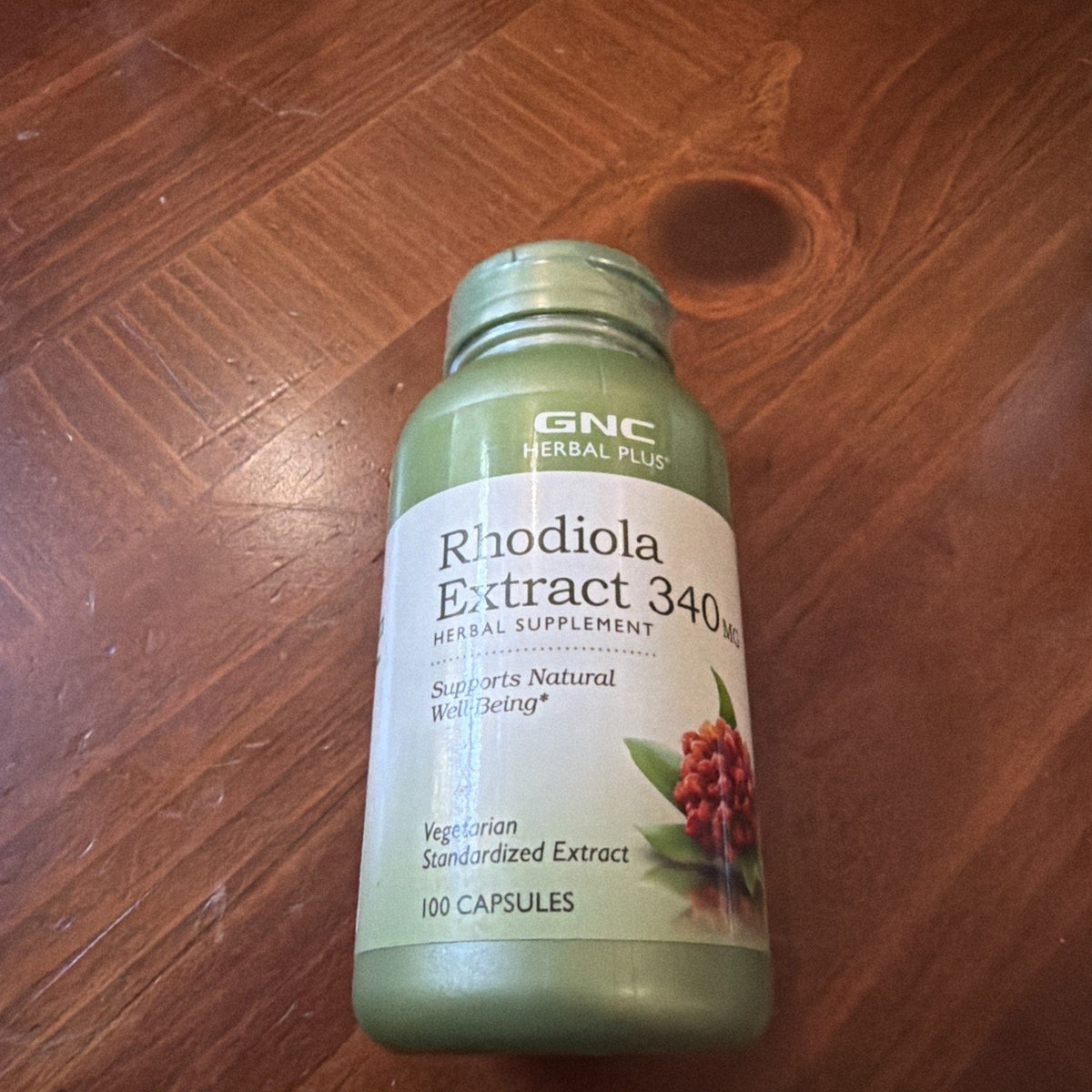 GNC Herbal Plus Rhodiola Extract 340mg 100 Capsules Vegetarian Exp 05/2027-GNC Herbal Plus Rhodiola Extract 340mg 100 Capsules Vegetarian Exp 05/2027
