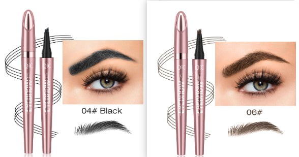 Waterproof And Smooth Not Smudge Four-fork Liquid Eyebrow Pencil-727fdabf6ec7cb75cf462e481c3127b2