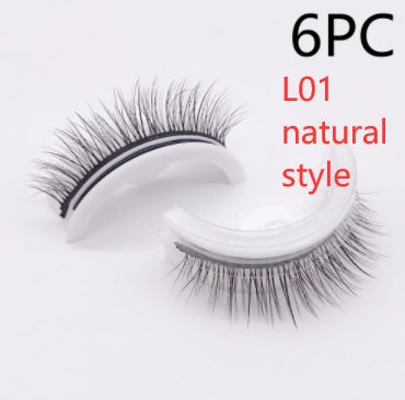 Reusable 3D Mink Lashes Natural False Eyelashes Self Adhesive Fake Glue Free Makeup Eyelash Extension Silk-4bd63610cdb027be89f6c0aeb9f40cb1