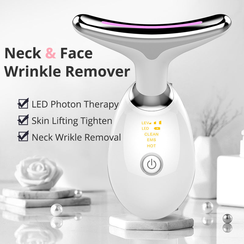EMS Thermal Neck Lifting And Tighten Massager Electric Microcurrent Wrinkle Remover-453123eff921c0002afd20231d158afc