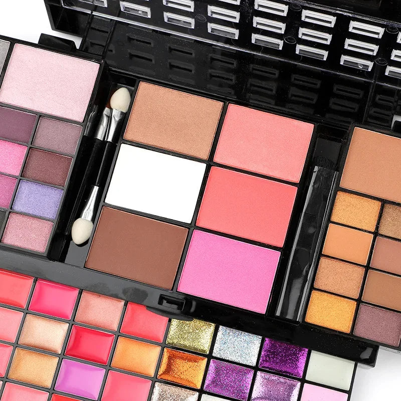 74 Colors Makeup Set Lip Gloss Blush Eyeshadow Highlight Combination Plate Wholesale Makeup Set-719a0f84240b7a27f315acf5c8c15ab9