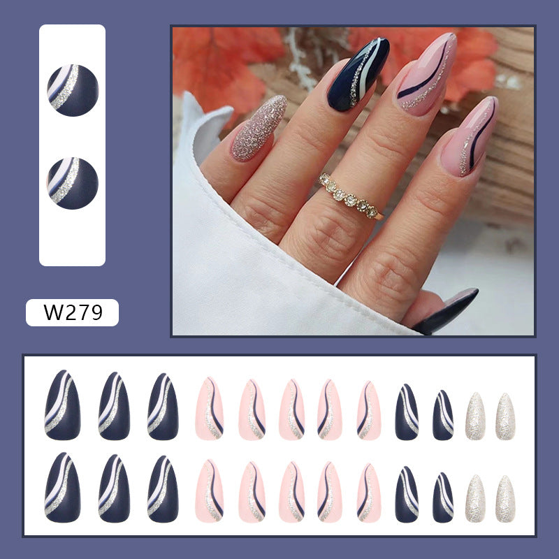 Women's Fashion Personalized Striped Nails-25ae68992f30123c33f3ee3590390ed1