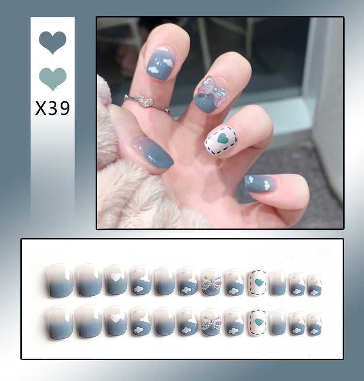French Worn Removable Nails And Diamonds-b6bbe8e28d62ef5c29643d9356b6d1ab