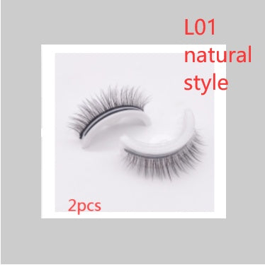 Reusable 3D Mink Lashes Natural False Eyelashes Self Adhesive Fake Glue Free Makeup Eyelash Extension Silk-2425aa4763f005eb46727a64d2d033db