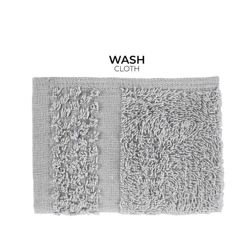 Gray Cotton Bath Towel Set (10–32 pcs)-Gray Cotton Bath Towel Set (10–32 pcs)