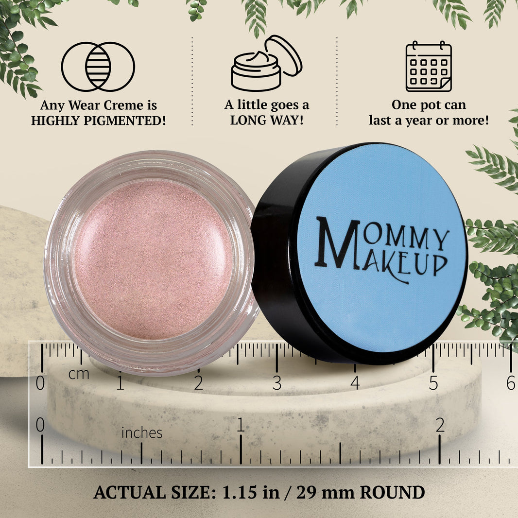Pink Icing Any Wear Creme - A Waterproof Multi-tasking creme to powder product for eyes, cheeks & lips. Can be worn anywhere-Pink Icing Any Wear Creme - A Waterproof Multi-tasking creme to powder product for eyes, cheeks & lips. Can be worn anywhere